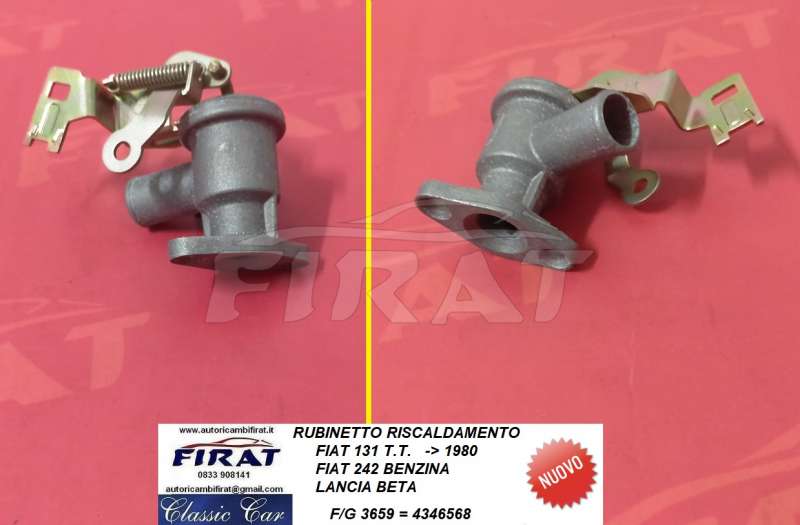 RUBINETTO RISCALDAMENTO FIAT 131 - 242 - LANCIA BETA (3659)